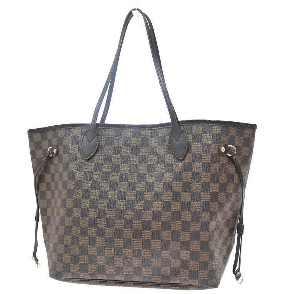 LOUIS VUITTON Neverfull MM Shoulder Bag Damier Ebene Leather BN N51105 26EF773